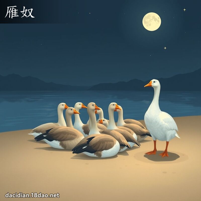 雁奴 - 国语大辞典配图