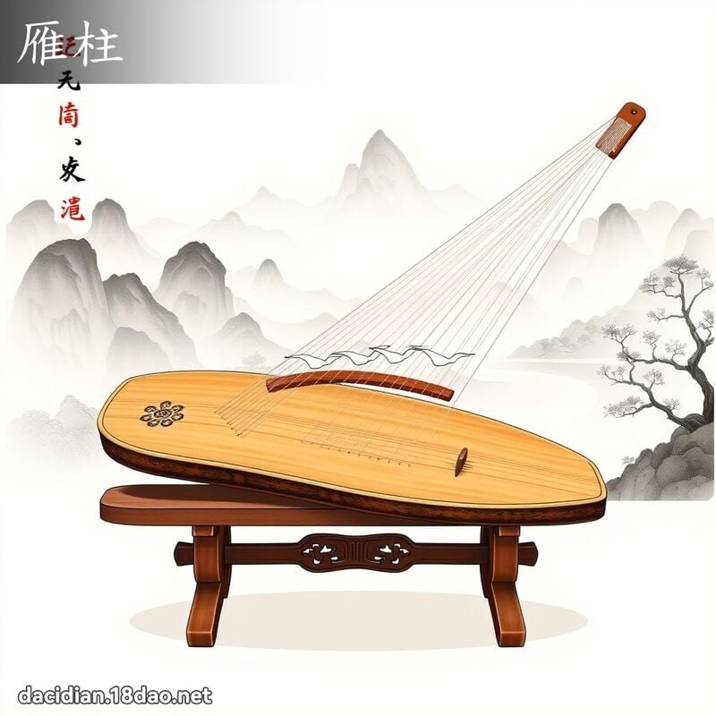 雁柱 - 國語大辭典配圖