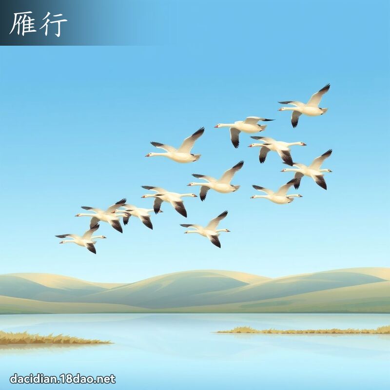 雁行 - 国语大辞典配图