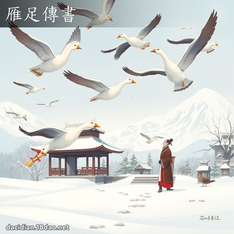 雁足传书 - 国语大辞典配图