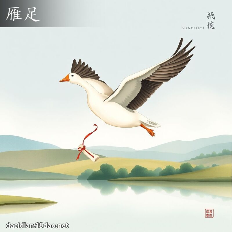 雁足 - 国语大辞典配图