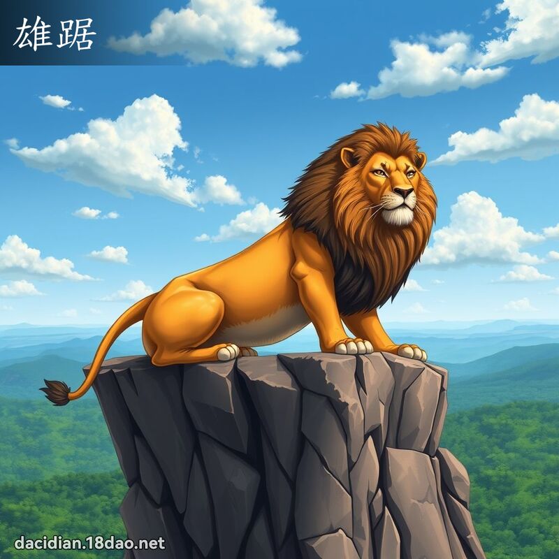 雄踞 - 國語大辭典配圖