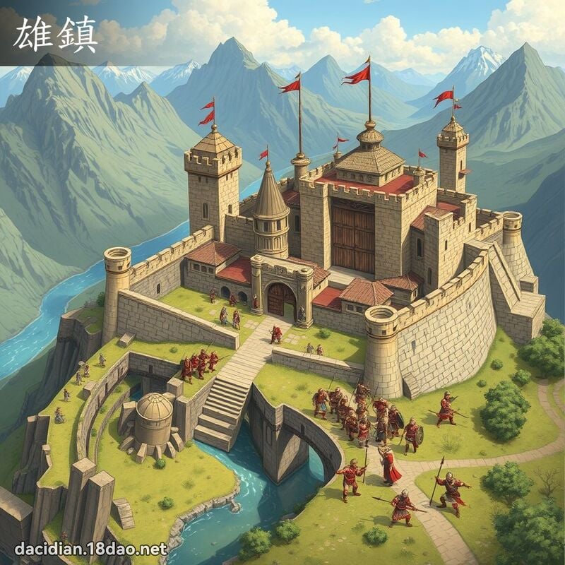 雄鎮 - 國語大辭典配圖