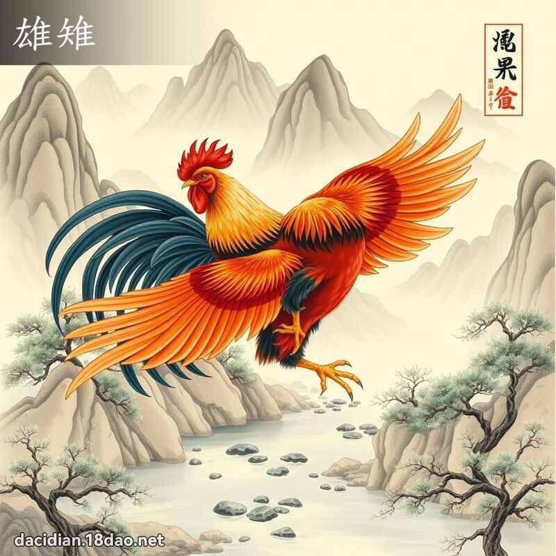 雄雉 - 國語大辭典配圖