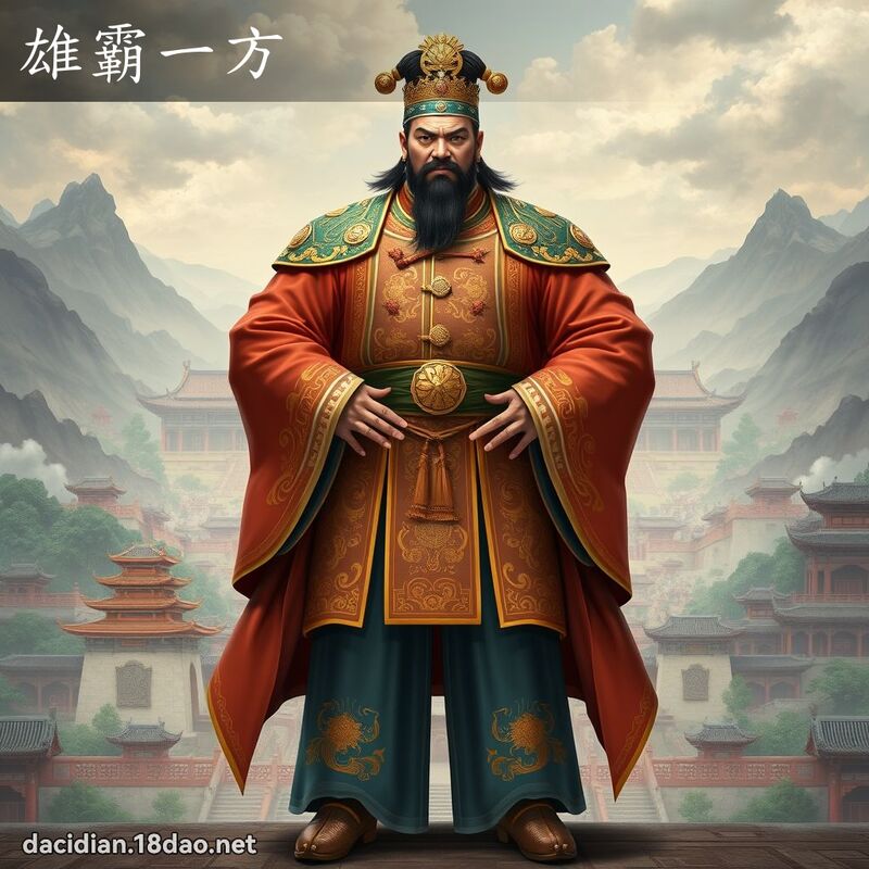 雄霸一方 - 國語大辭典配圖