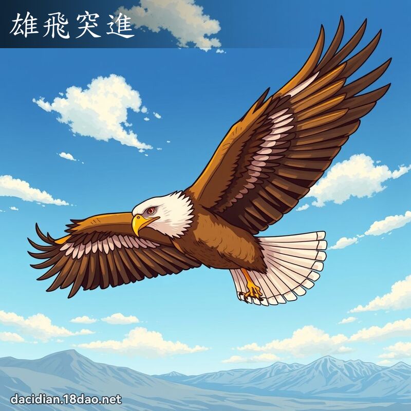 雄飛突進 - 國語大辭典配圖