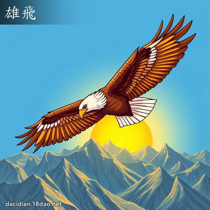 雄飛 - 國語大辭典配圖