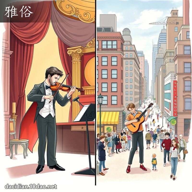 雅俗 - 國語大辭典配圖