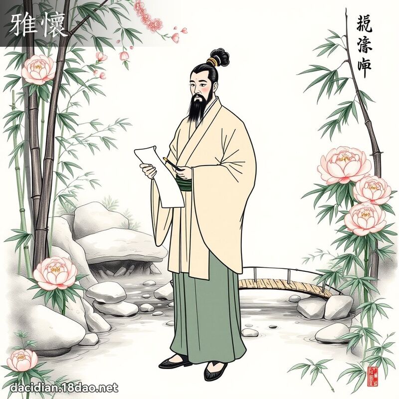 雅怀 - 国语大辞典配图