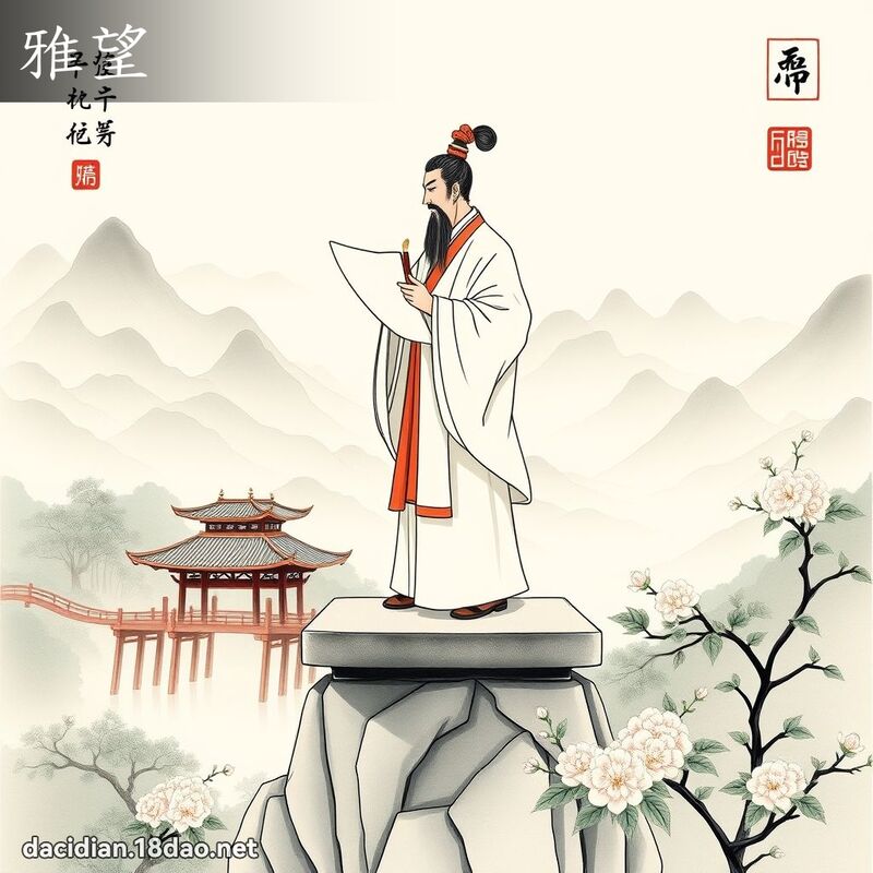 雅望 - 國語大辭典配圖