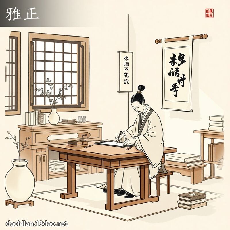 雅正 - 國語大辭典配圖