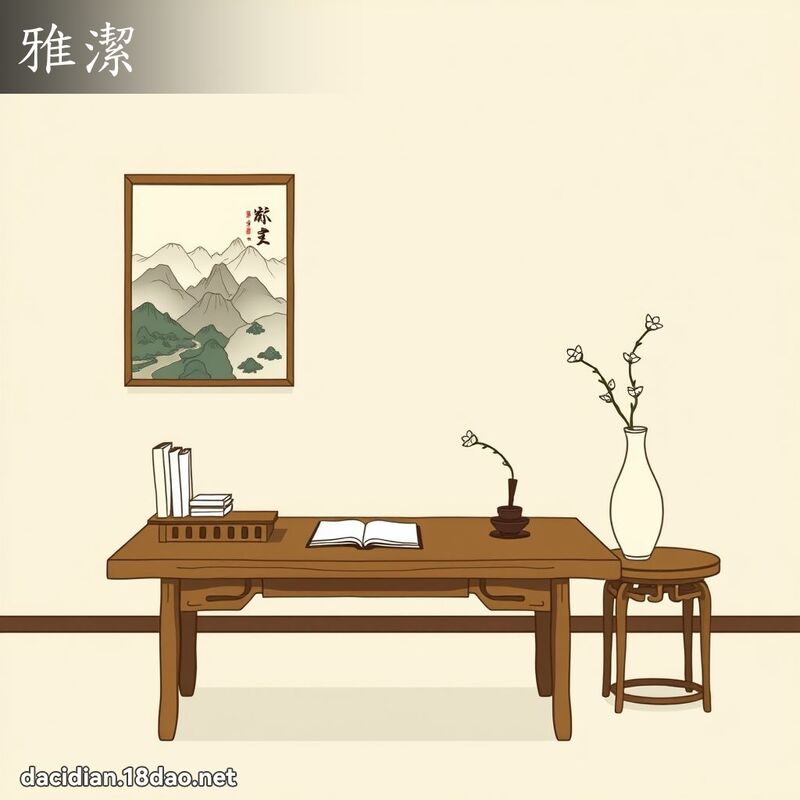 雅潔 - 國語大辭典配圖