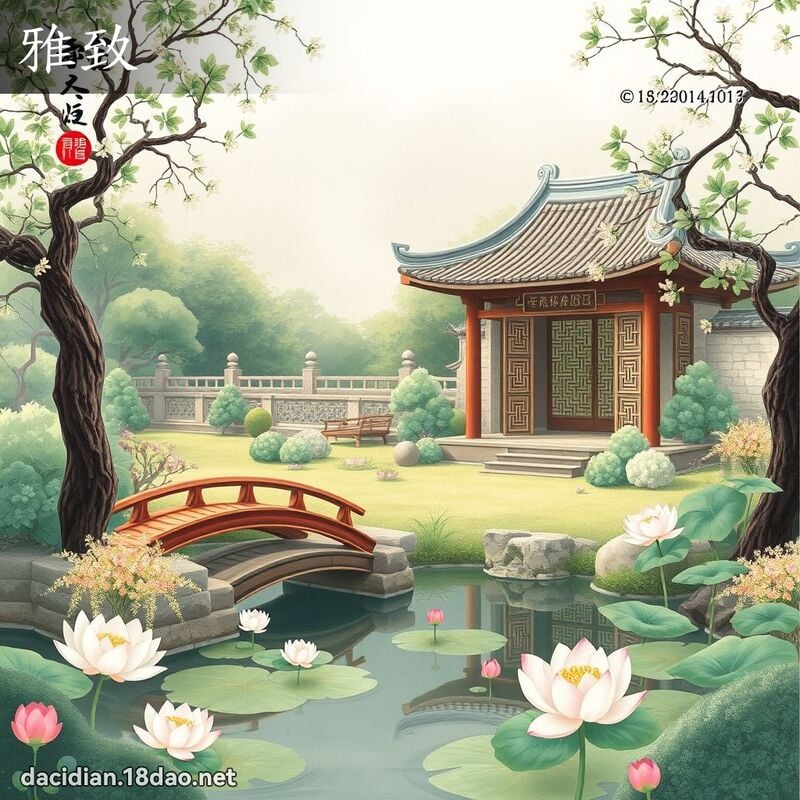 词语: 雅致 (多意词)