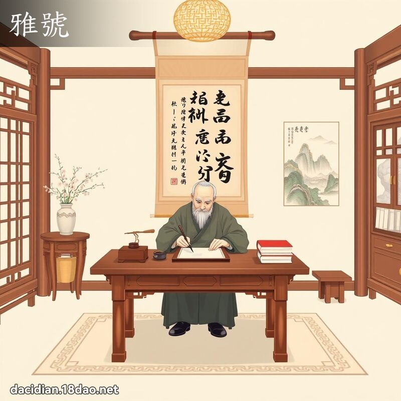 雅號 - 國語大辭典配圖