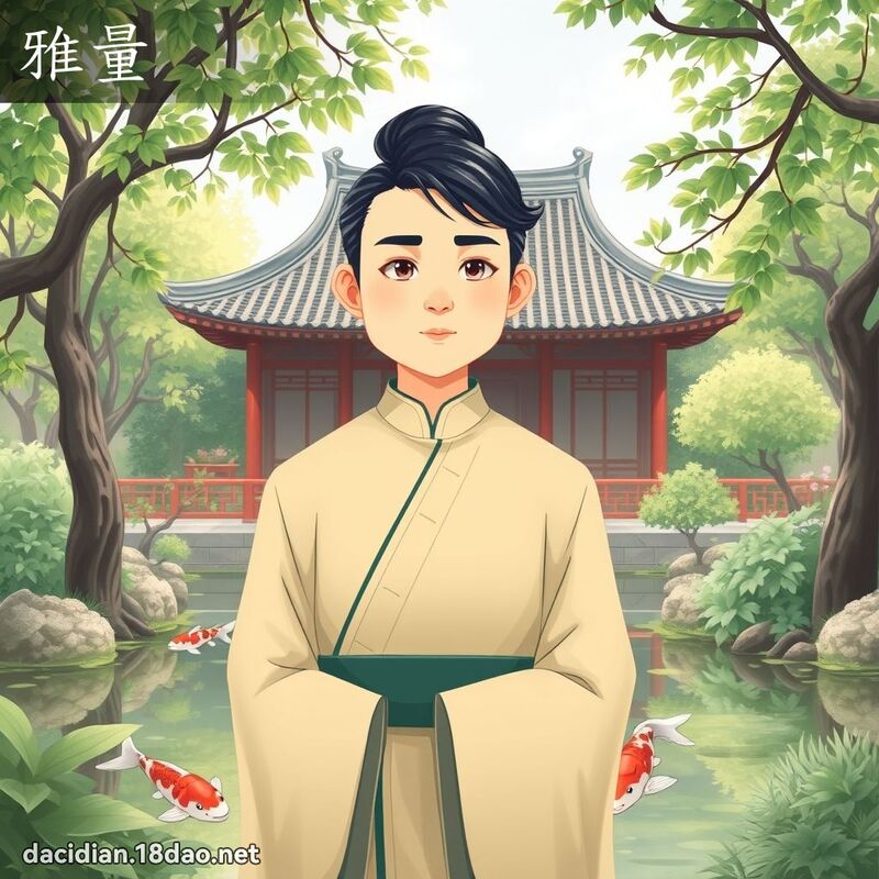 雅量 - 國語大辭典配圖