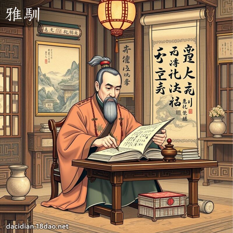 雅馴 - 國語大辭典配圖