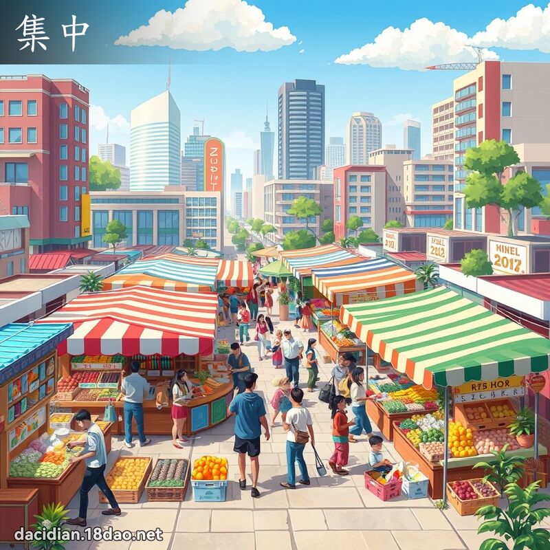 集中 - 國語大辭典配圖
