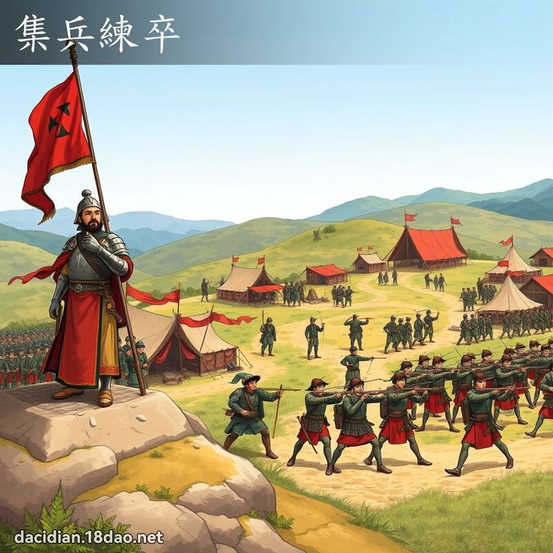 集兵練卒 - 國語大辭典配圖