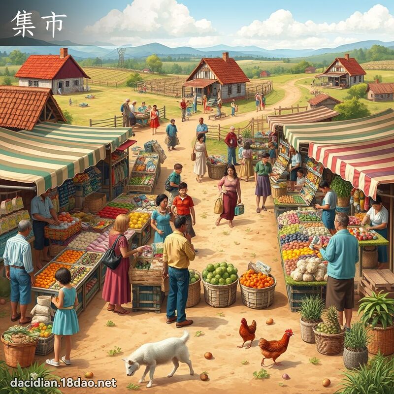 集市 - 國語大辭典配圖