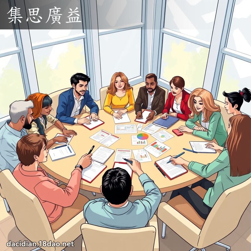 集思廣益 - 國語大辭典配圖