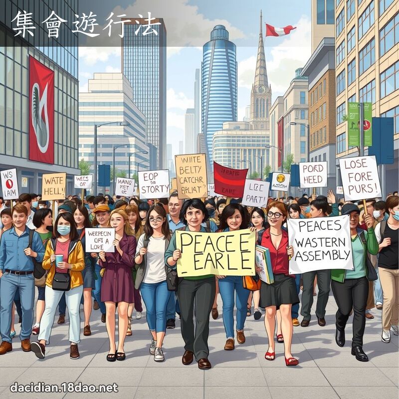 集会游行法 - 国语大辞典配图