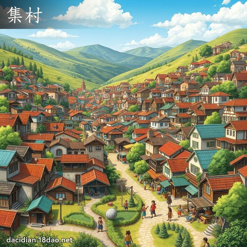 集村 - 國語大辭典配圖