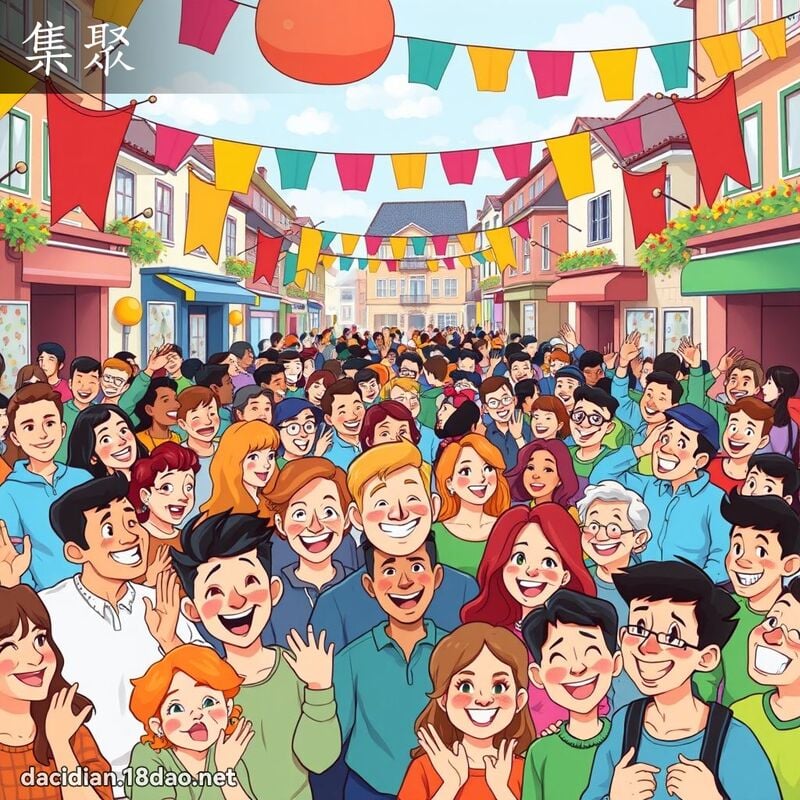 集聚 - 國語大辭典配圖