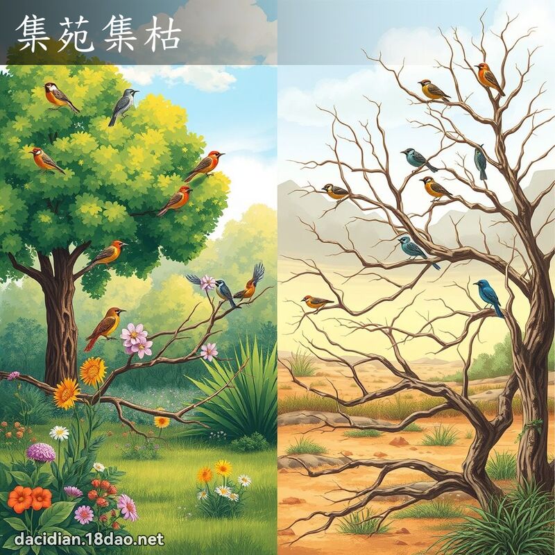 集苑集枯 - 国语大辞典配图