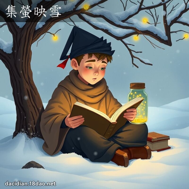 集萤映雪 - 国语大辞典配图