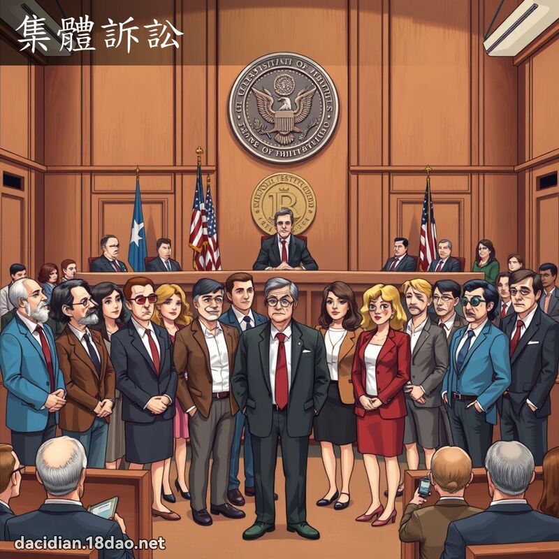 集體訴訟 - 國語大辭典配圖