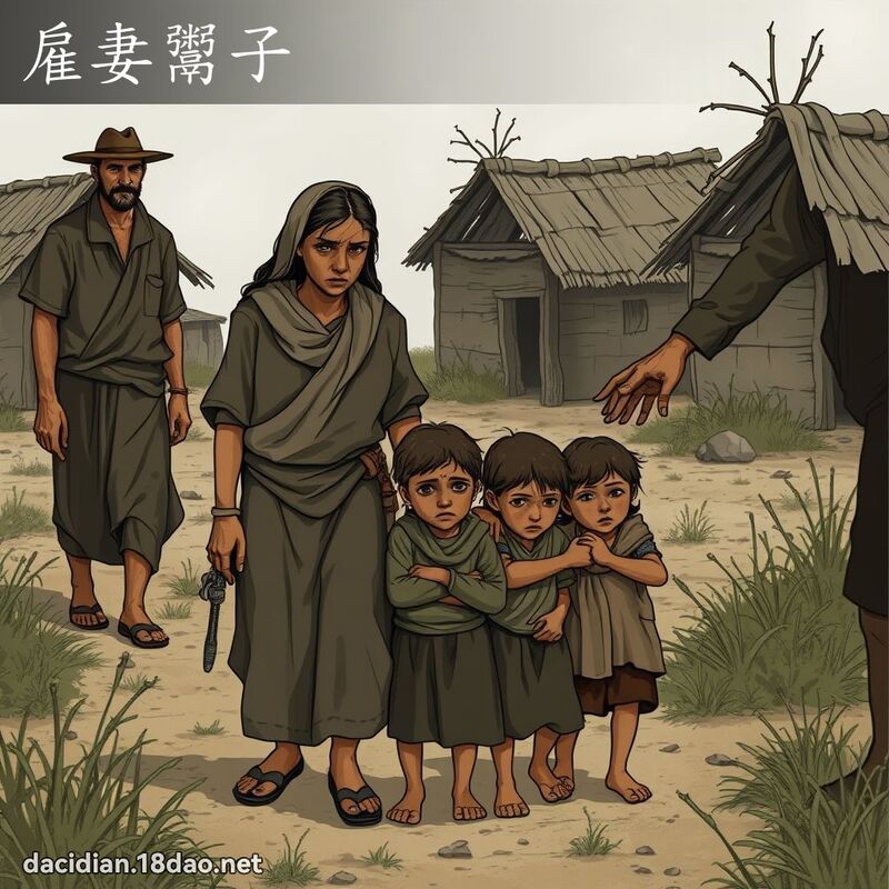 雇妻鬻子 - 国语大辞典配图