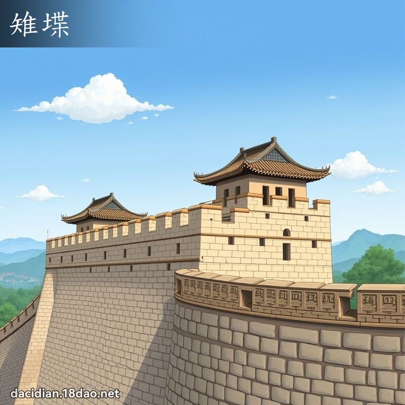 雉堞 - 國語大辭典配圖