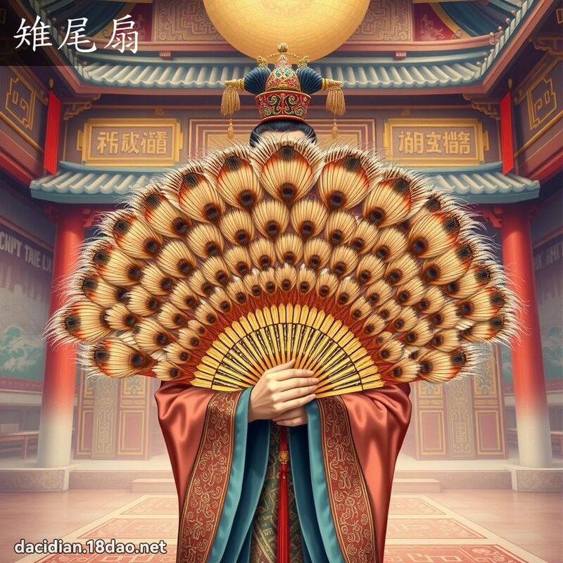 雉尾扇 - 國語大辭典配圖