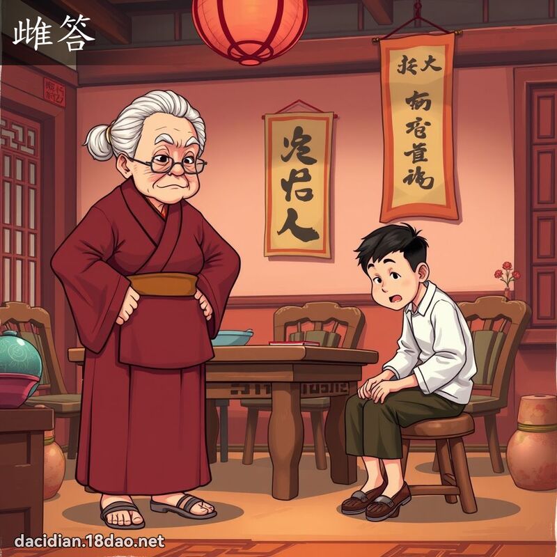 雌答 - 国语大辞典配图