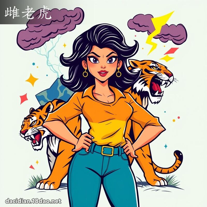 雌老虎 - 國語大辭典配圖