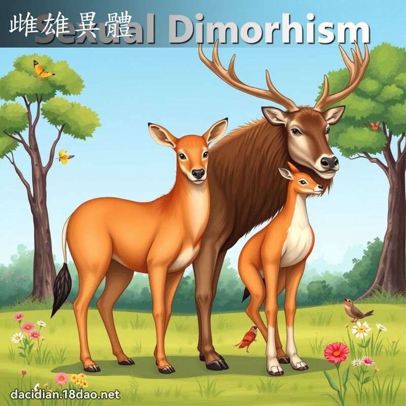 雌雄異體 - 國語大辭典配圖