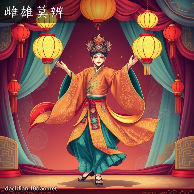 雌雄莫辨 - 國語大辭典配圖