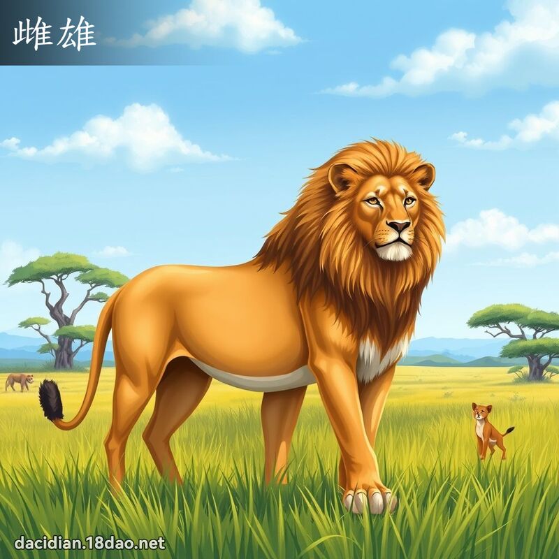 雌雄 - 國語大辭典配圖