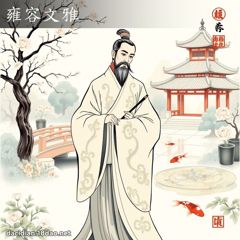 雍容文雅 - 國語大辭典配圖