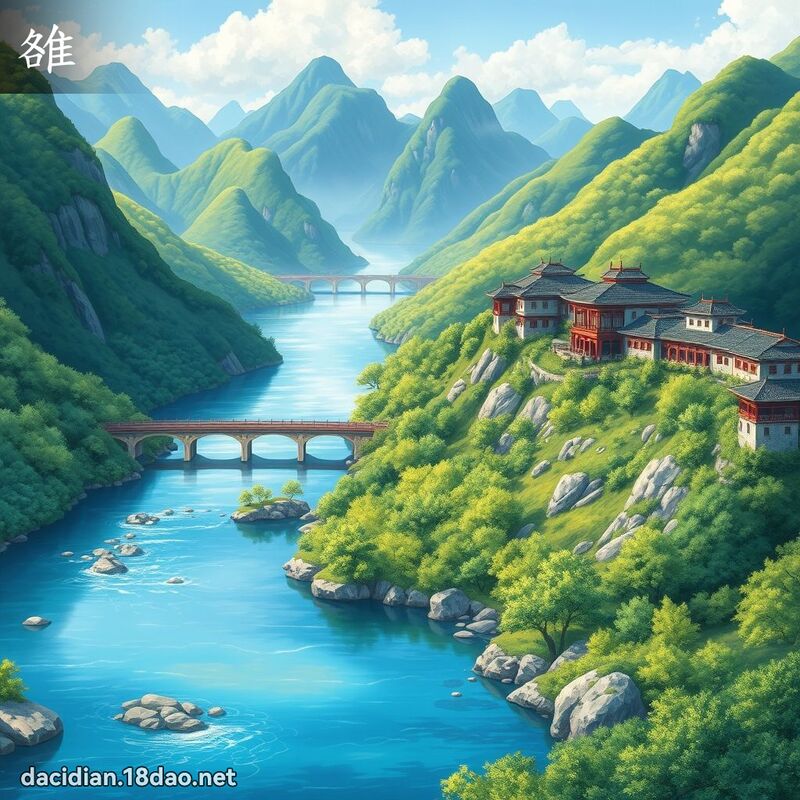 雒 - 國語大辭典配圖