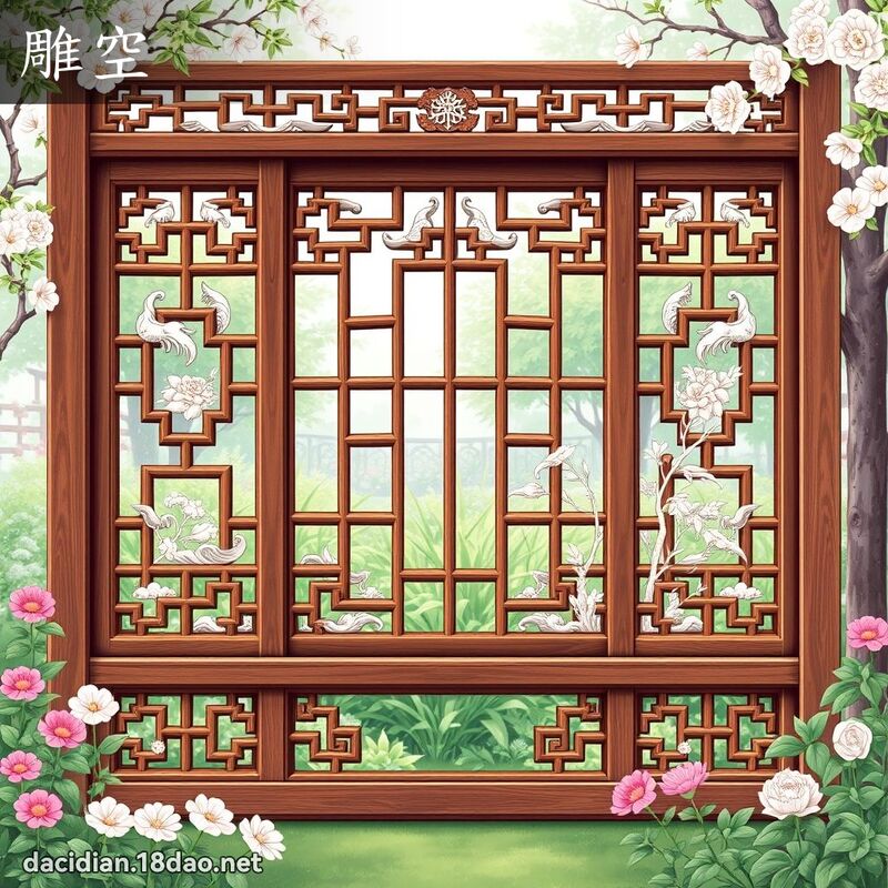 雕空 - 國語大辭典配圖