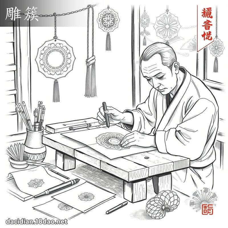 雕簇 - 国语大辞典配图