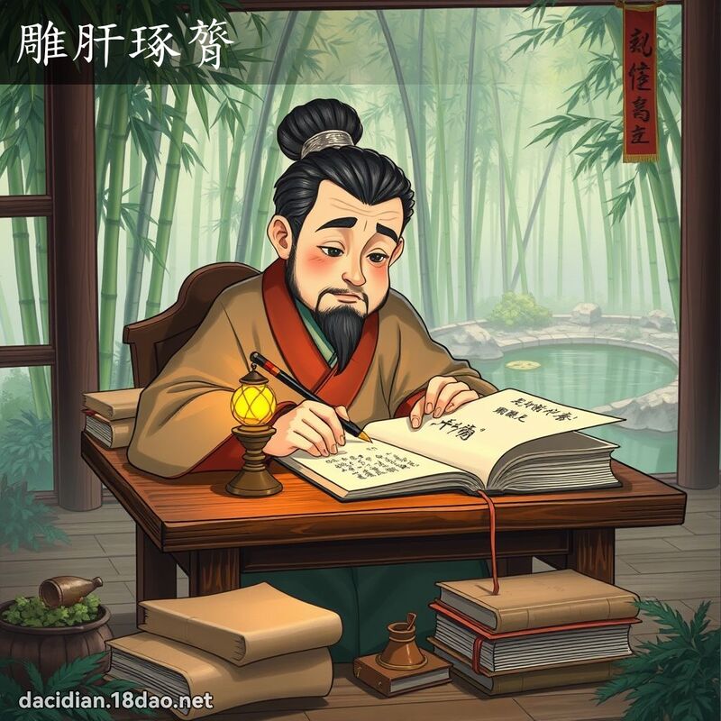 雕肝琢膂 - 国语大辞典配图