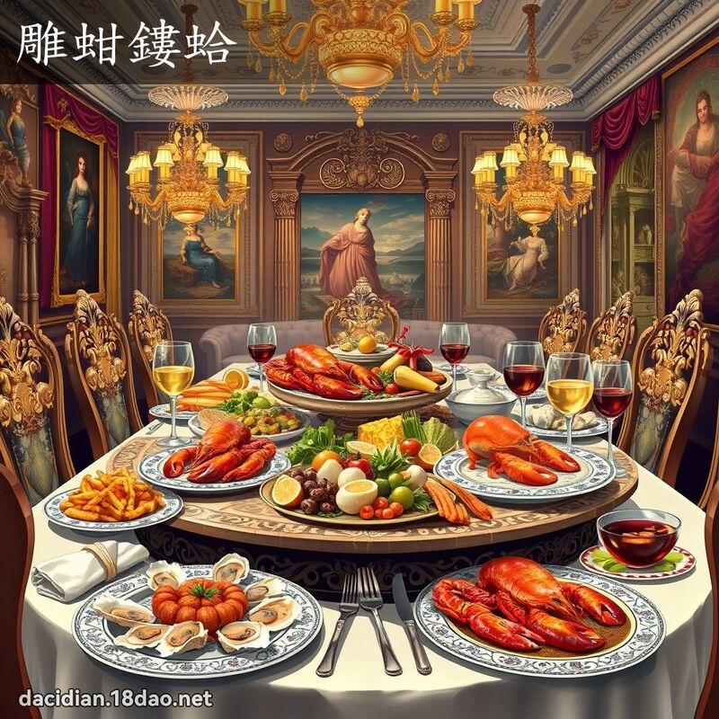 雕蚶鏤蛤 - 國語大辭典配圖