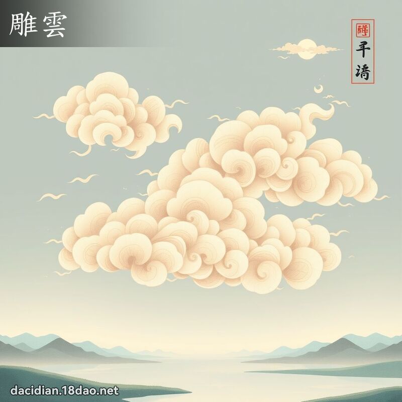 雕雲 - 國語大辭典配圖