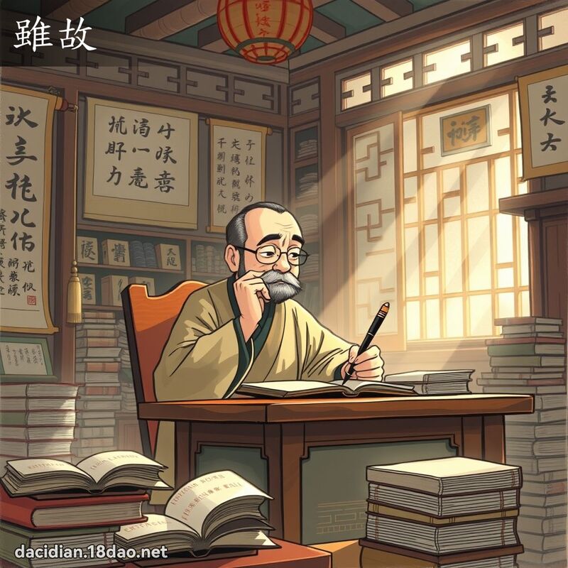 虽故 - 国语大辞典配图