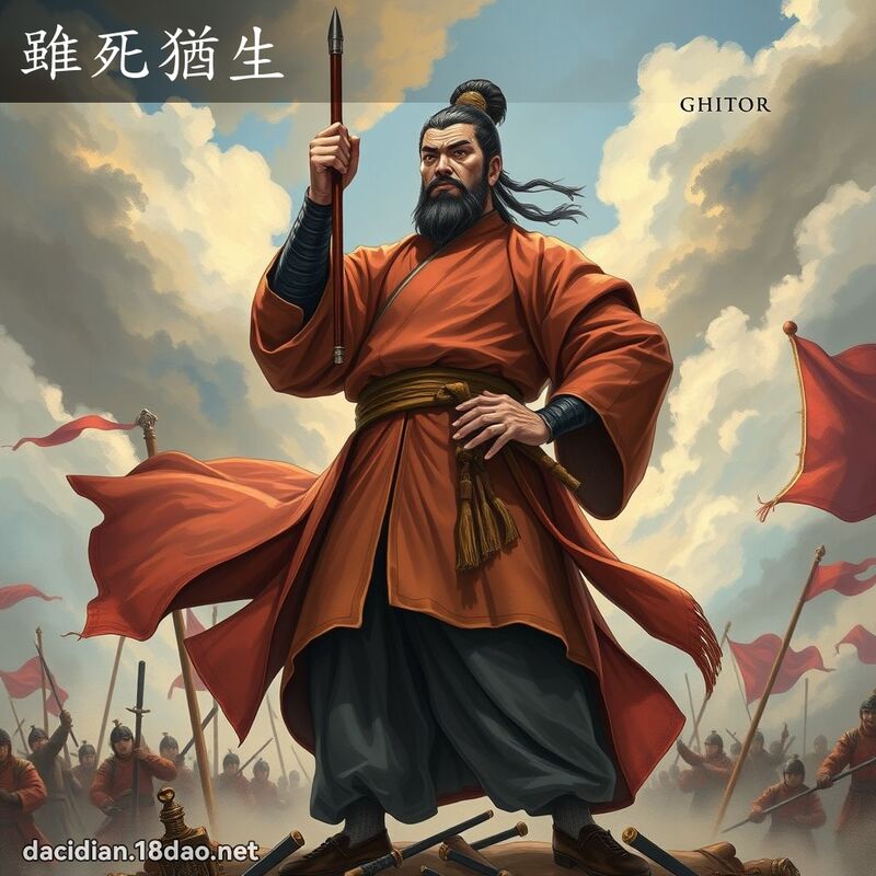 雖死猶生 - 國語大辭典配圖