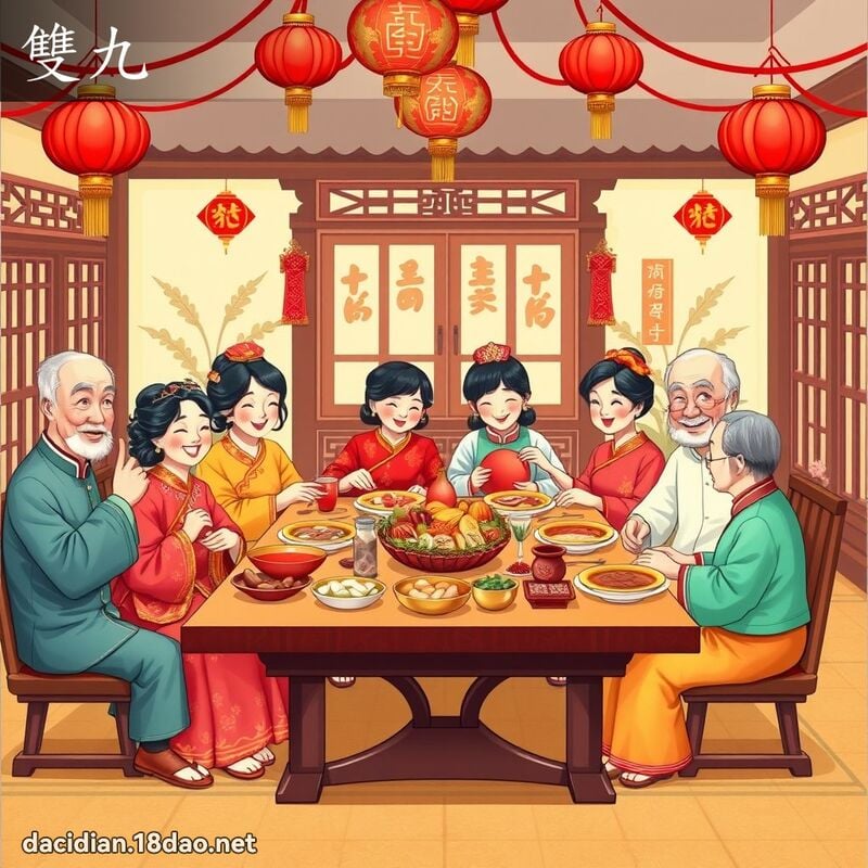 雙九 - 國語大辭典配圖