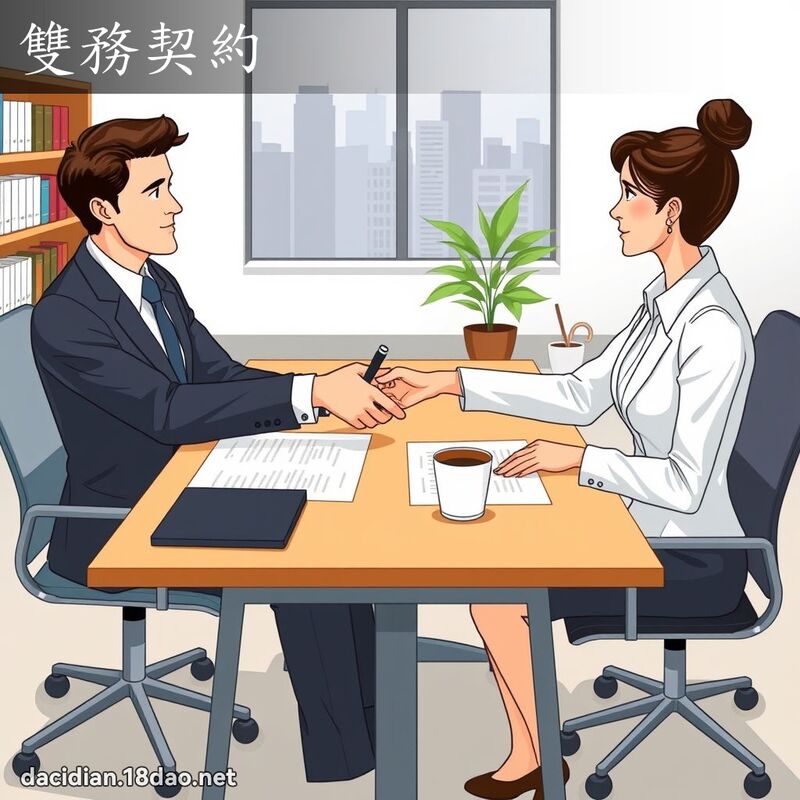 雙務契約 - 國語大辭典配圖