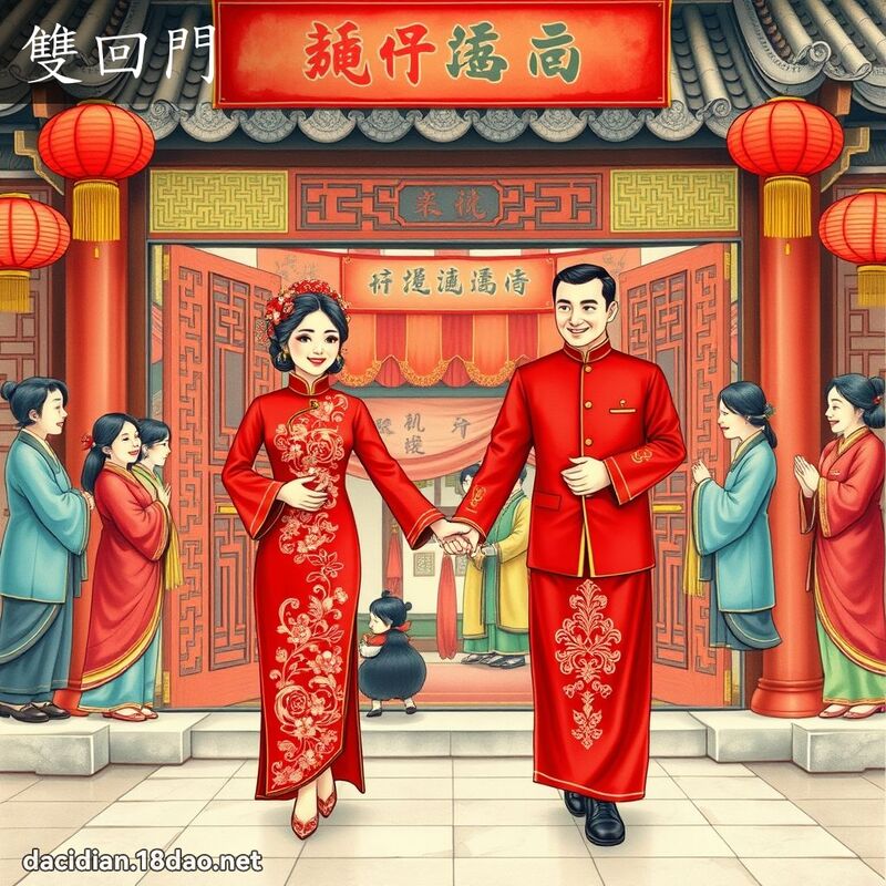 雙回門 - 國語大辭典配圖